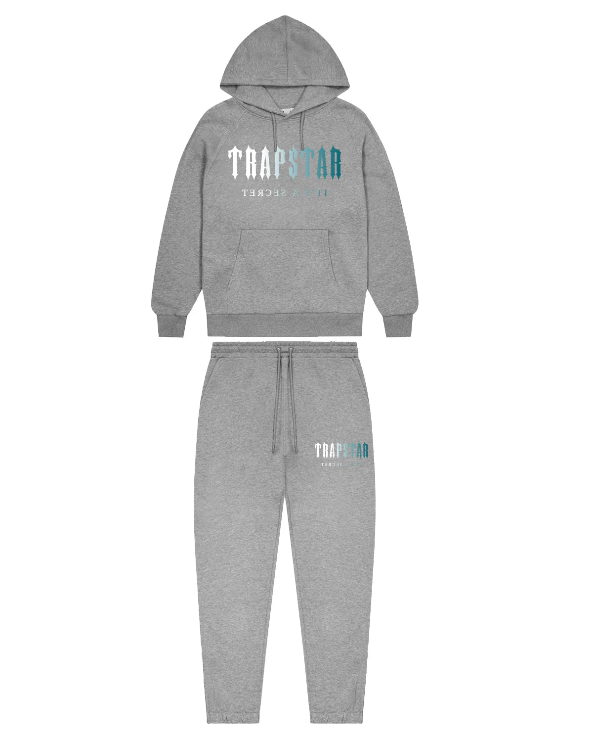 Trapstar Decoded Print Tracksuit - Grey/Blue