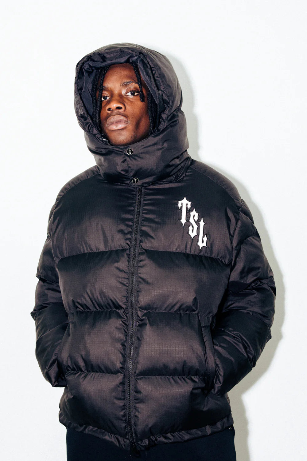 Trapstar Shooters Hooded Puffer - Black/Reflective