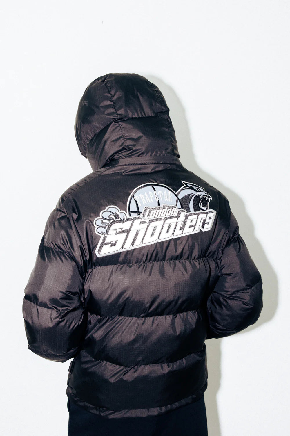 Trapstar Shooters Hooded Puffer - Black/Reflective