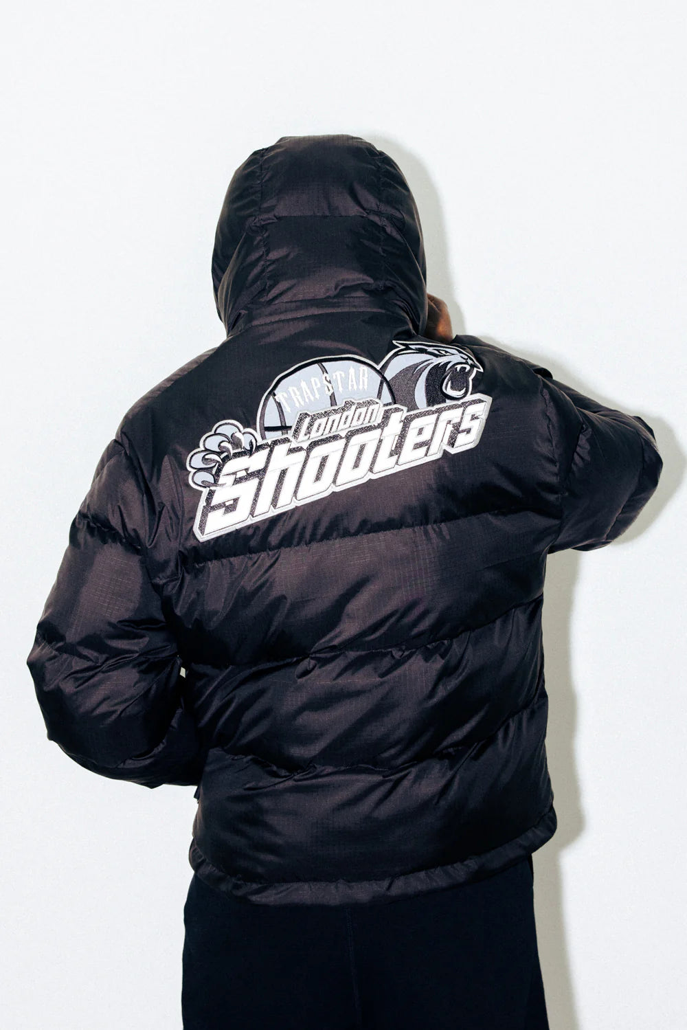 Trapstar Shooters Hooded Puffer - Black/Reflective