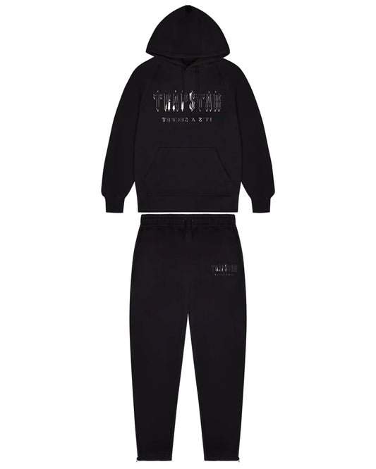 Trapstar Decoded Tracksuit - Black Monochrome
