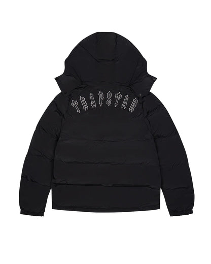 Trapstar Irongate Detachable Hooded Puffer Jacket - Black