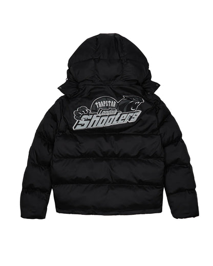 Trapstar Shooters Hooded Puffer - Black/Reflective