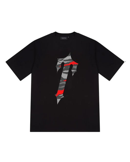Trapstar Decoded All Terrain Tee - Black/Red Camo