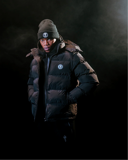Trapstar Irongate Detachable Hooded Puffer Jacket - Black