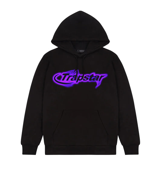Trapstar Neon Hyperdrive Hoodie - Black