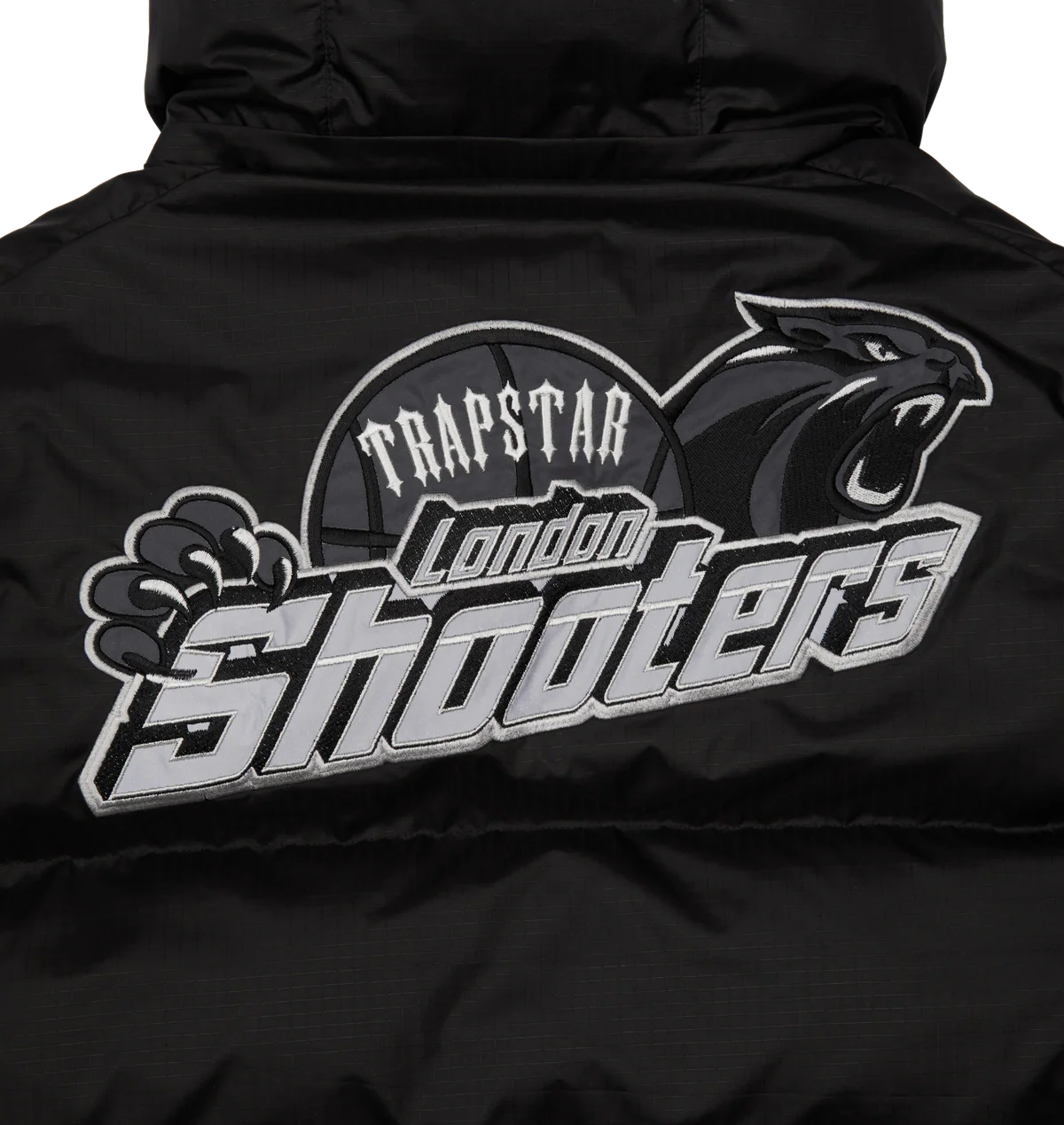 Trapstar Shooters Hooded Puffer - Black/Reflective
