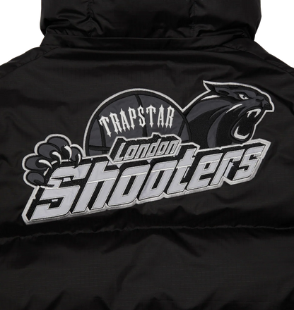 Trapstar Shooters Hooded Puffer - Black/Reflective