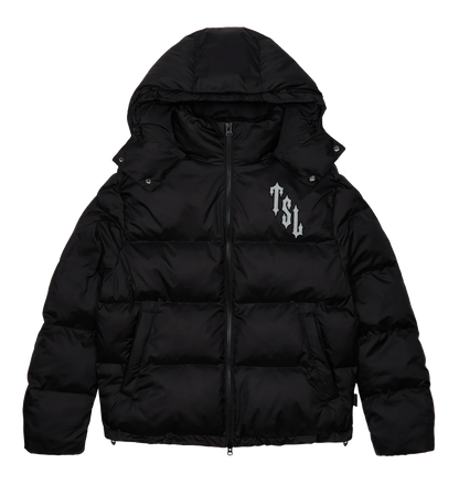 Trapstar Shooters Hooded Puffer - Black/Reflective